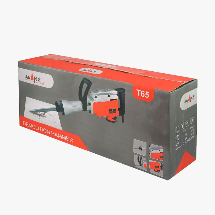 چکش تخریب 6 گوش روغنی 1500 وات 16 کیلویی مکس مدل T65