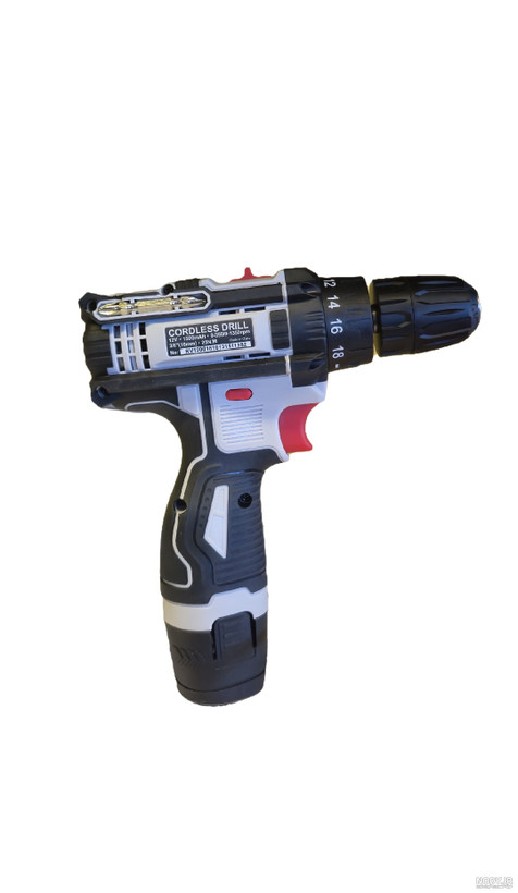 دریل شارژی ۱۲ ولت دو باطری با لوازم رونیوا مدل RV-1200