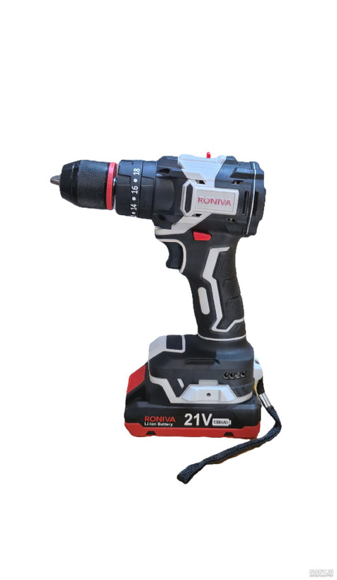 دریل شارژی براشلس چکشی ۲۱ ولت رونیوا مدل RV-6820