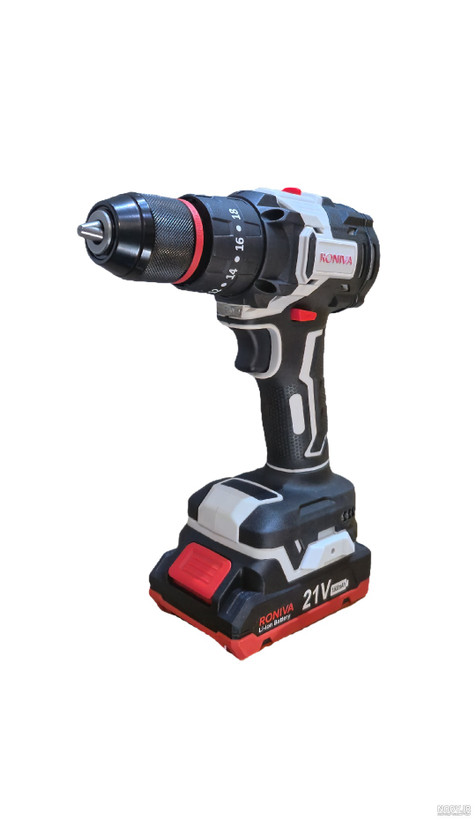 دریل شارژی براشلس چکشی ۲۱ ولت رونیوا مدل RV-6820