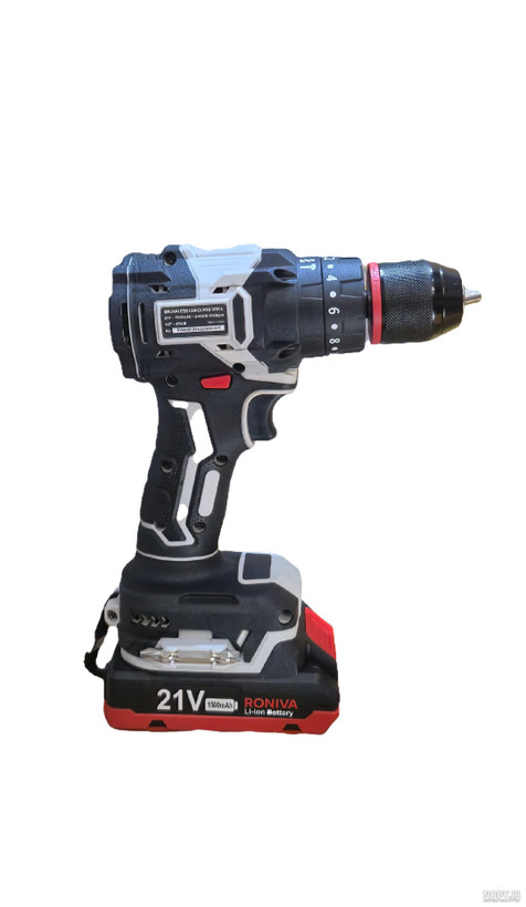 دریل شارژی براشلس چکشی ۲۱ ولت رونیوا مدل RV-6820