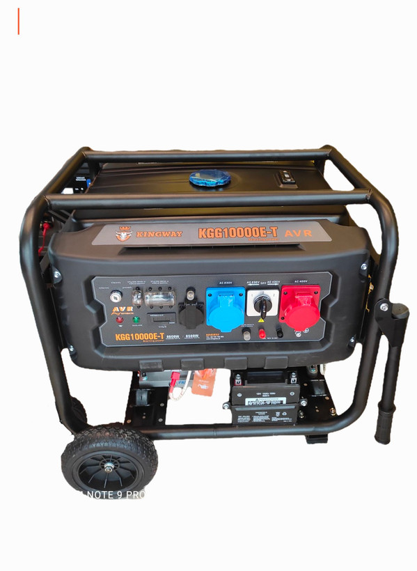 موتور برق بنزینی 8.5 کیلو وات سه فاز تک فاز کینگ وی مدل KGG10000E-T